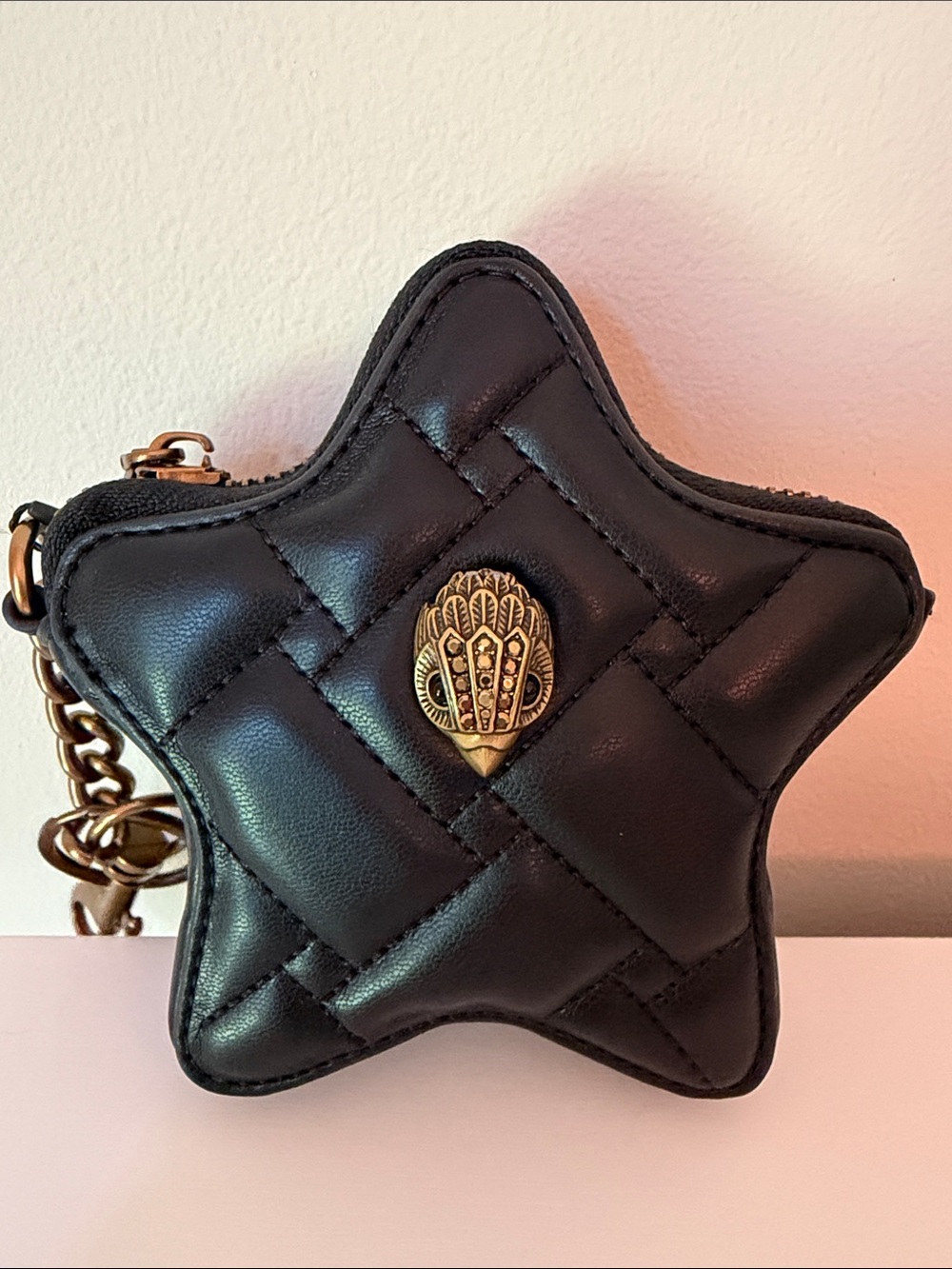 Kurt Geiger Quilted Star Key Charm NWT